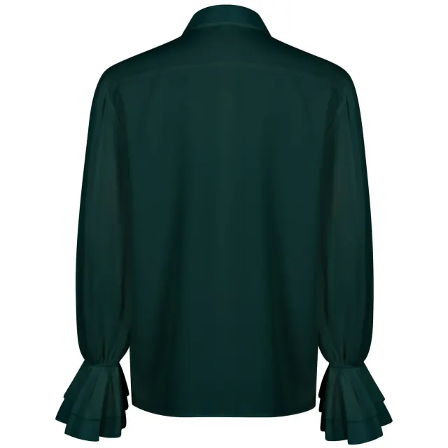 Chemise cosplay à volants pour homme, style Renaissance, victorien et steampunk détail 18