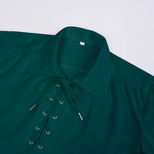 Chemise cosplay à volants pour homme, style Renaissance, victorien et steampunk détail 19