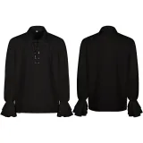 Chemise Renaissance 2 - Noir (Déstockage)