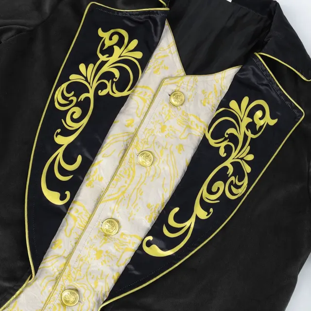 Men's Steampunk Gothic Embroidered Tailcoat Cosplay Jacket detail 4