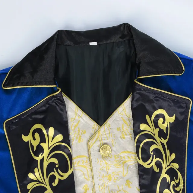 Men's Steampunk Gothic Embroidered Tailcoat Cosplay Jacket detail 20