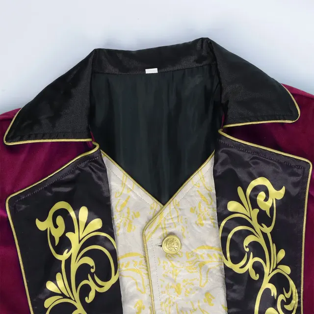 Men's Steampunk Gothic Embroidered Tailcoat Cosplay Jacket detail 23