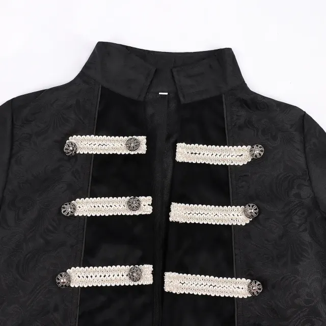 Herren-Steampunk-Gothic-Frack als Cosplay-Kostüm Detail 4