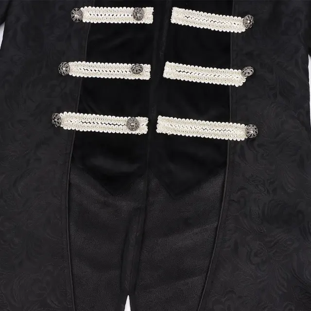 Herren-Steampunk-Gothic-Frack als Cosplay-Kostüm Detail 5