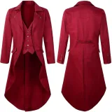 Frac steampunk - Rojo vino