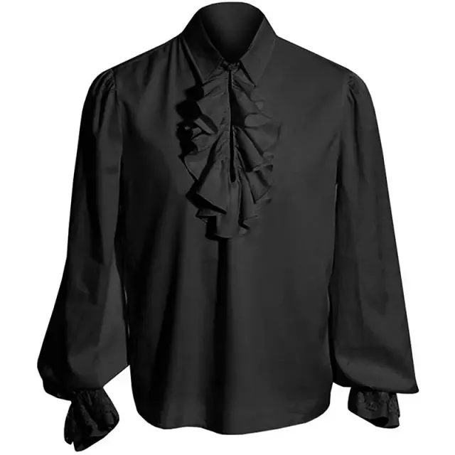 detalle de Conjunto de disfraz cosplay steampunk renacentista para hombre con chaleco y pantalones 4