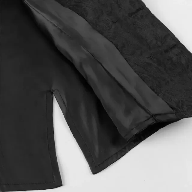 detalle de Conjunto de disfraz cosplay steampunk renacentista para hombre con chaleco y pantalones 18