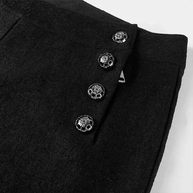 detalle de Conjunto de disfraz cosplay steampunk renacentista para hombre con chaleco y pantalones 24