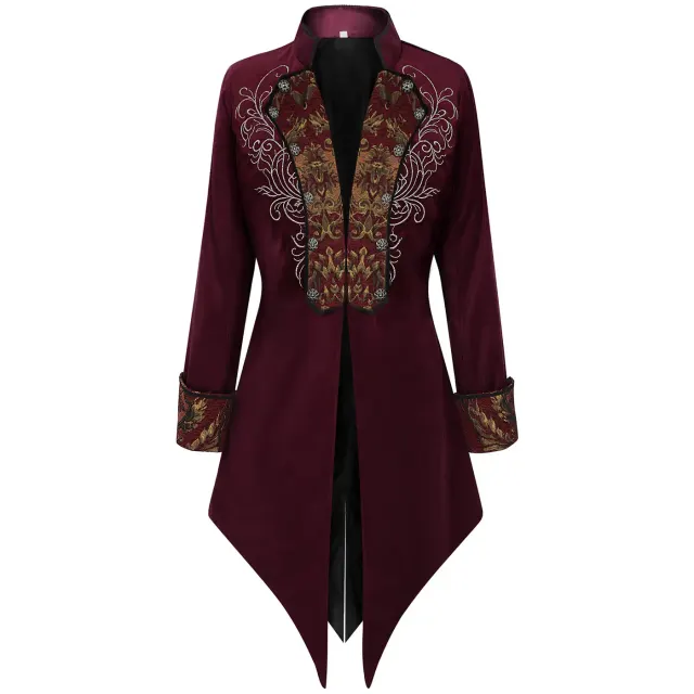 detalle de Disfraz cosplay de frac bordado victoriano steampunk para hombre 2