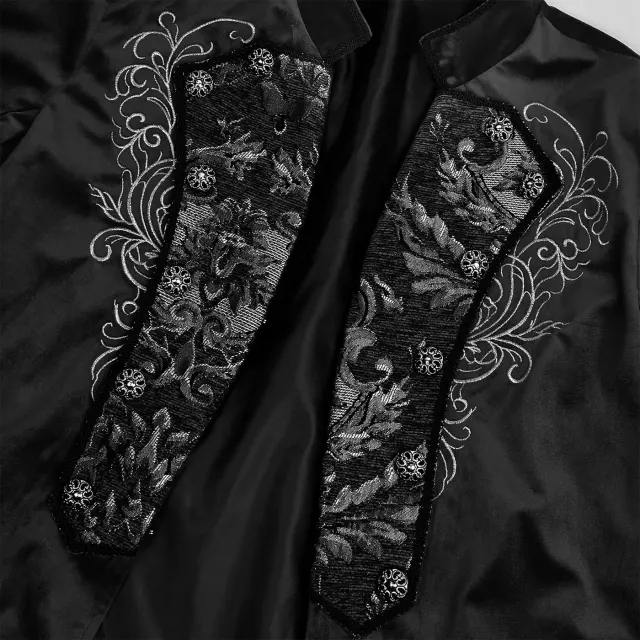 detalle de Disfraz cosplay de frac bordado victoriano steampunk para hombre 12