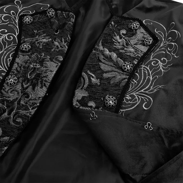 detalle de Disfraz cosplay de frac bordado victoriano steampunk para hombre 13