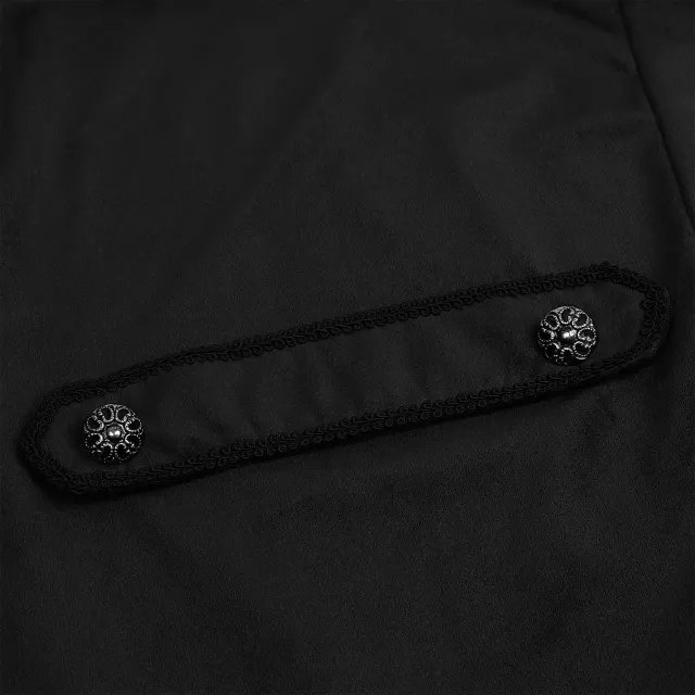 detalle de Disfraz cosplay de frac bordado victoriano steampunk para hombre 15