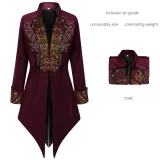 Estilo de frac de corte 3 - Rojo