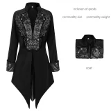 Estilo de frac de corte 3 - Negro
