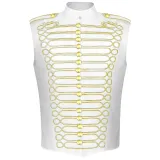 Chaleco militar - Blanco/Oro