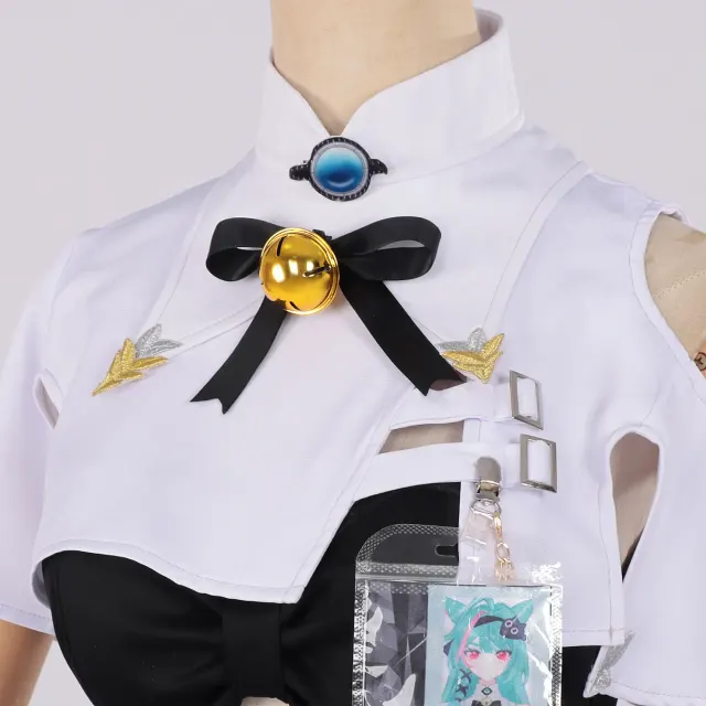 Costume cosplay d'anime Esper menthe pour femme avec sac à dos queue de chat détail 6