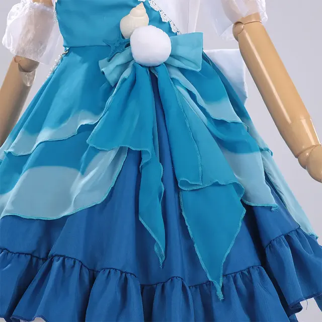 detalle de Conjunto de disfraz cosplay de tirantes de anime Colorful Summer de Mute Girl 7
