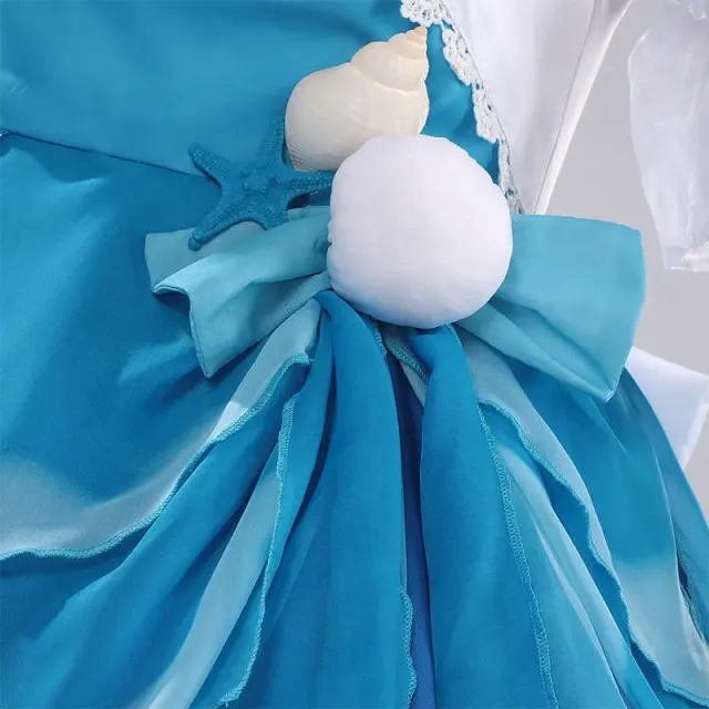 detalle de Conjunto de disfraz cosplay de tirantes de anime Colorful Summer de Mute Girl 10