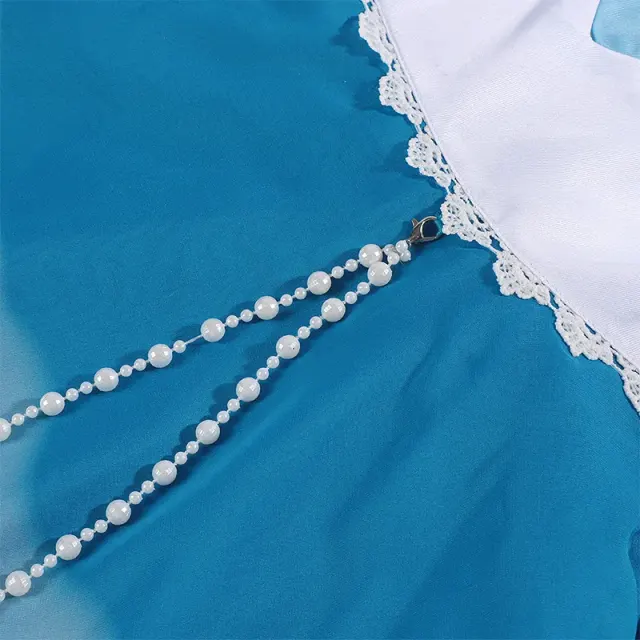 detalle de Conjunto de disfraz cosplay de tirantes de anime Colorful Summer de Mute Girl 11
