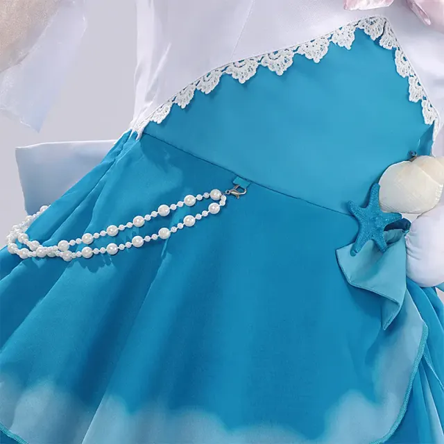 detalle de Conjunto de disfraz cosplay de tirantes de anime Colorful Summer de Mute Girl 12