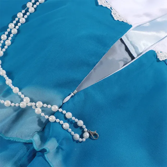 detalle de Conjunto de disfraz cosplay de tirantes de anime Colorful Summer de Mute Girl 17