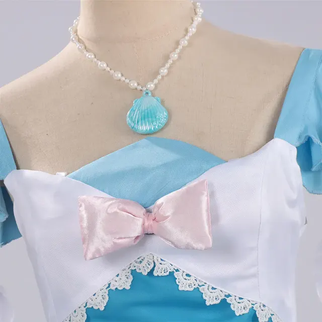 detalle de Conjunto de disfraz cosplay de tirantes de anime Colorful Summer de Mute Girl 18