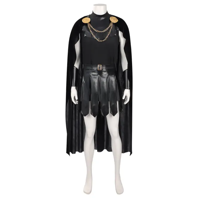 Odyssey-Mittelalter-Krieger-Cosplaykostüm mit Umhang Detail 1
