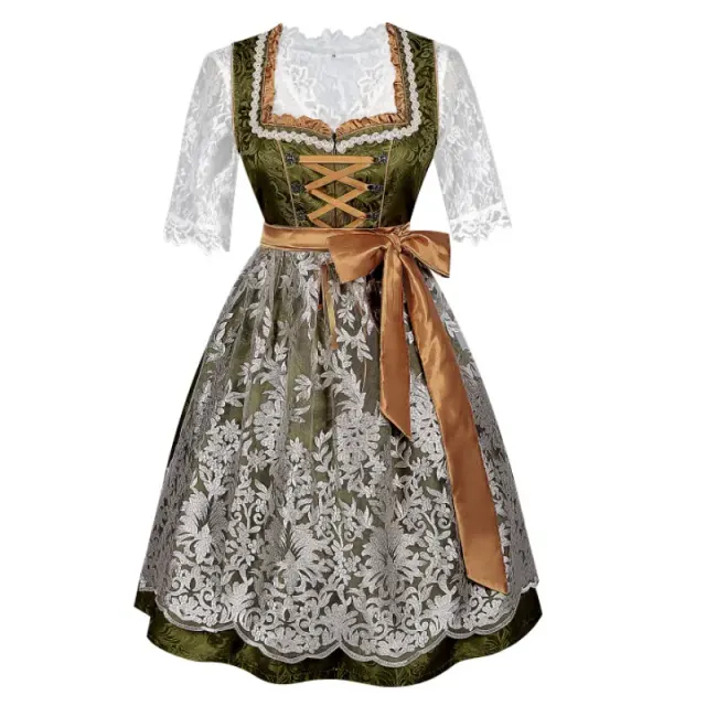 Robe de bière bavaroise grande taille Oktoberfest, costume d’Halloween détail 3