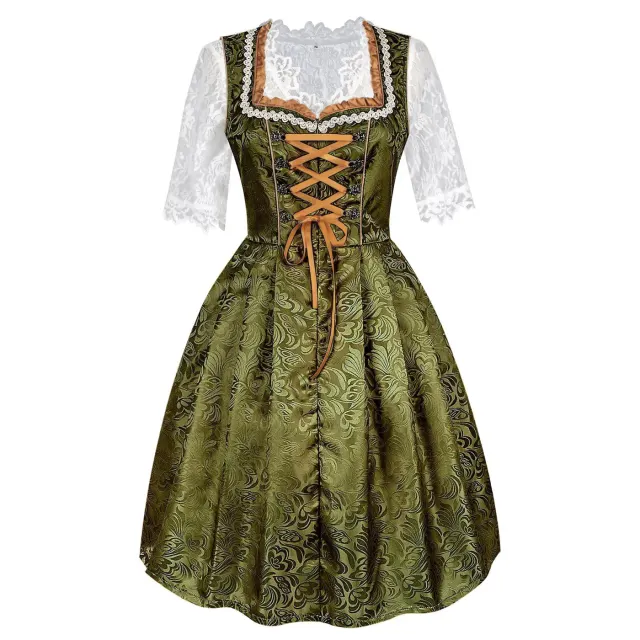 Robe de bière bavaroise grande taille Oktoberfest, costume d’Halloween détail 4
