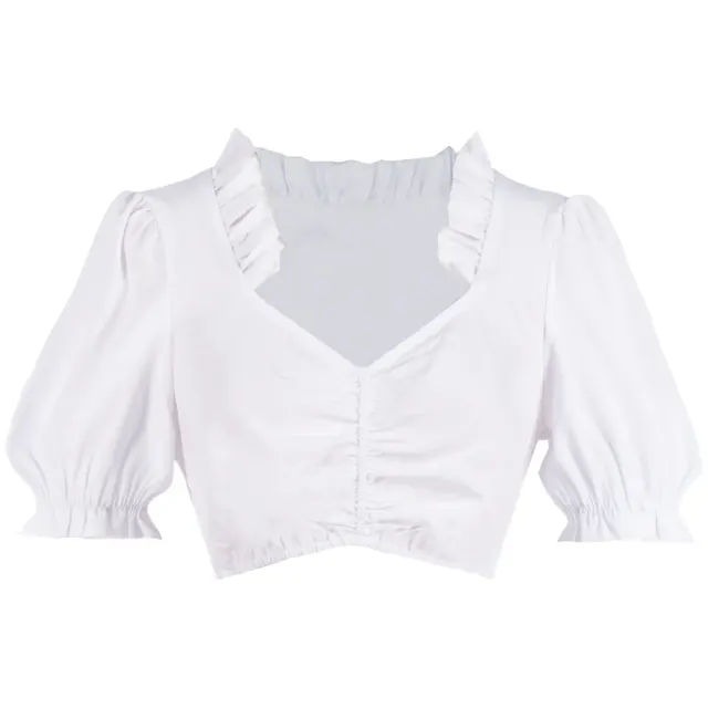 Oktoberfest-Bayerisches Bierkellnerin-Spitzenkostüm Plus Size für Damen Detail 7