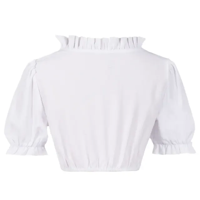 Oktoberfest-Bayerisches Bierkellnerin-Spitzenkostüm Plus Size für Damen Detail 8