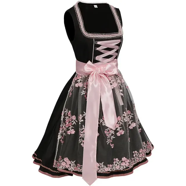 Oktoberfest Bavarian Two-Piece Dress Cosplay Maid Costume detail 10