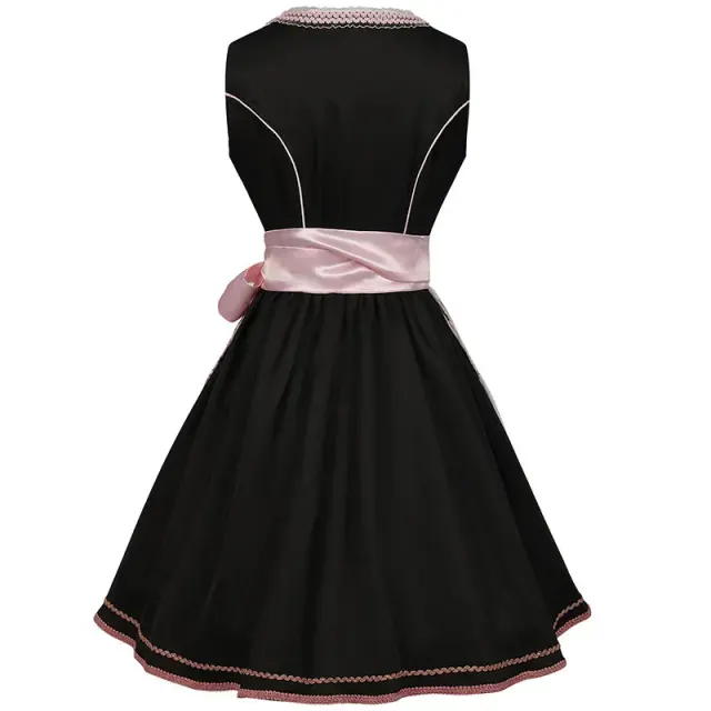 Oktoberfest Bavarian Two-Piece Dress Cosplay Maid Costume detail 12
