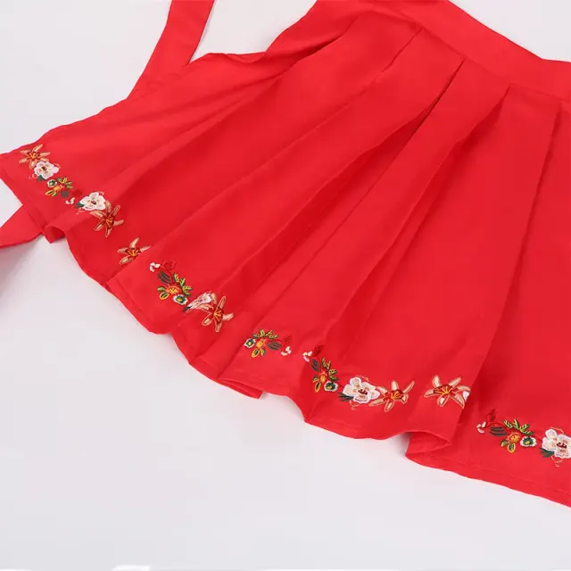 detalle de Vestido cosplay de camarera de cerveza de Oktoberfest para actuación en escenario 4