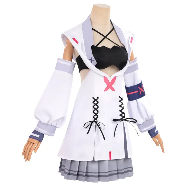 detalle de Conjunto de disfraz cosplay de Jiu estilo Phigros para juego de ritmo 1