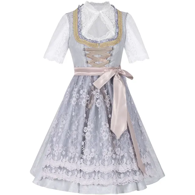 Bayerisches Oktoberfest-Korsettkleid in Übergröße für Damen Detail 13