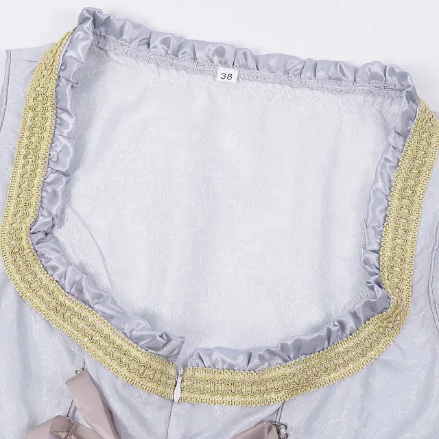 Bayerisches Oktoberfest-Korsettkleid in Übergröße für Damen Detail 15