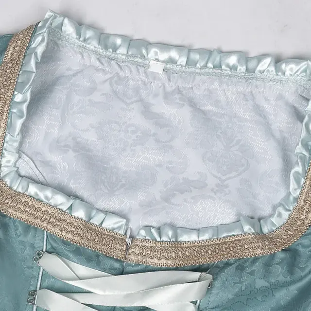 Bayerisches Oktoberfest-Korsettkleid in Übergröße für Damen Detail 24