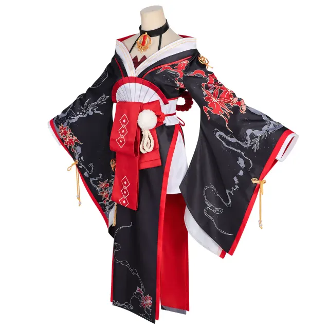 Beliebtes Xun-Cosplay-Kleid aus dem Anime-Spiel mit extra langen Ärmeln Detail 1