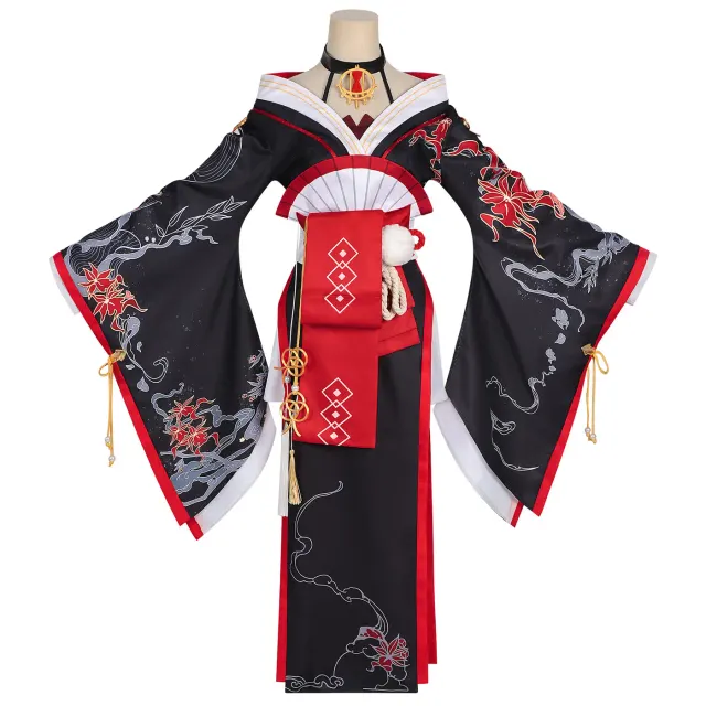 Beliebtes Xun-Cosplay-Kleid aus dem Anime-Spiel mit extra langen Ärmeln Detail 2