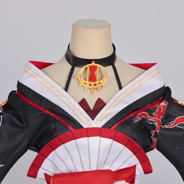Beliebtes Xun-Cosplay-Kleid aus dem Anime-Spiel mit extra langen Ärmeln Detail 4