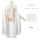 Hof-Chiffon-Umhang - Weiß