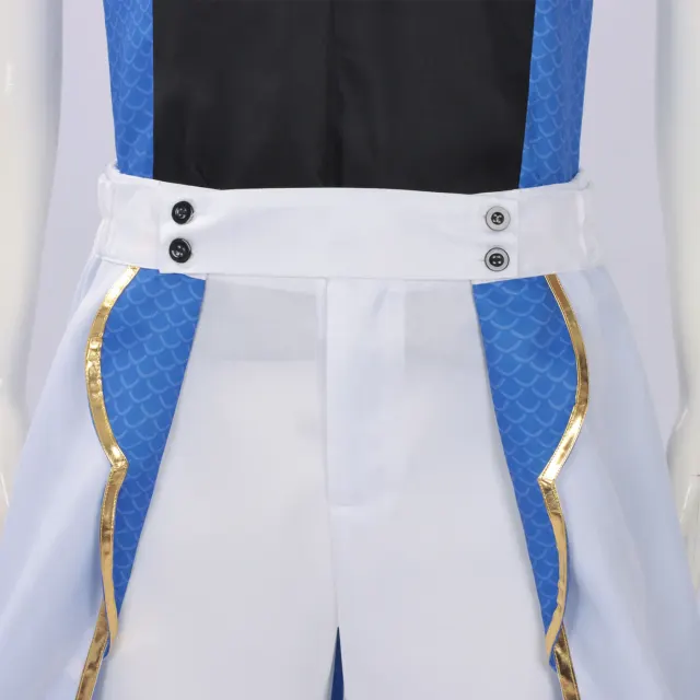 detalle de Conjunto de chaqueta y pantalón de disfraz cosplay de Hades de Record of Ragnarok para hombre 6