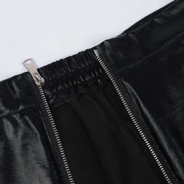 Rot-schwarzes Harlekin-Clown-Cosplay-Kostüm für Damen Detail 10