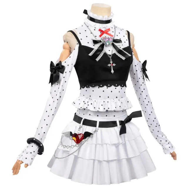 Requiem Black and White Nursery Rhyme Cosplay Costume detail 2
