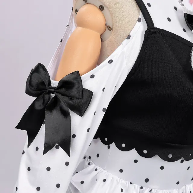 Requiem Black and White Nursery Rhyme Cosplay Costume detail 5
