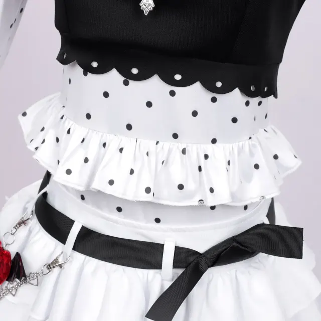 Requiem Black and White Nursery Rhyme Cosplay Costume detail 6