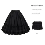 Falda mini retro de encaje - Negro (en stock)
