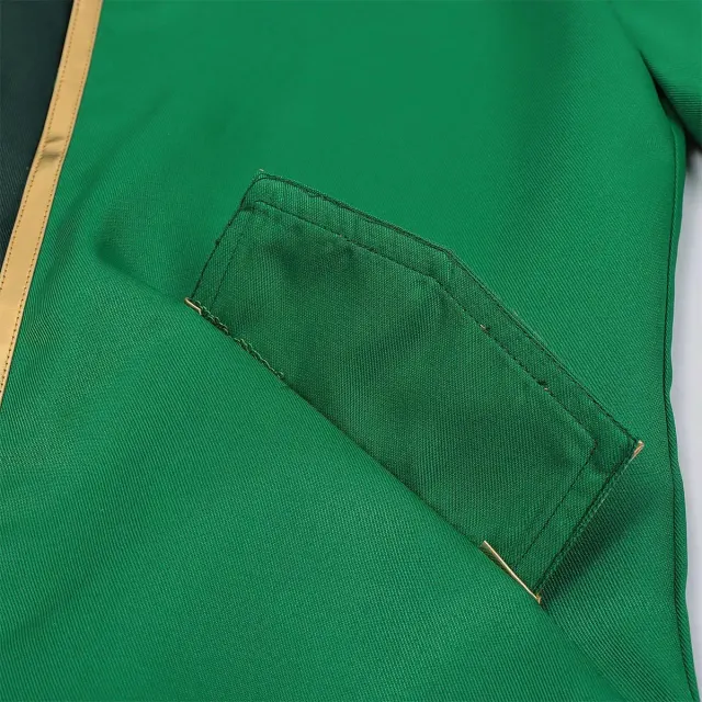 Irisches St. Patrick's-Elfenkostüm mit Gothic-Vintage-Mantel für Cosplay Detail 11