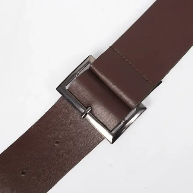 detalle de Capa steampunk unisex de medio hombro con cinturón para Halloween 4